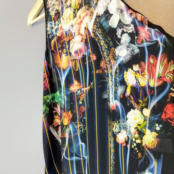 Clover Canyon tank floral stripe high low - Picture 6 of 9